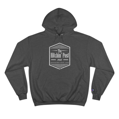 Hitchin' White Logo Champion Hoodie